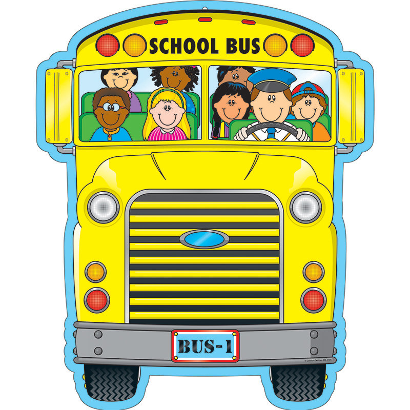 Carson Dellosa Publications 2 sided Decoration School Bus Bulletin
